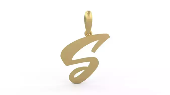 Initial Letters Pendant Sounding S
