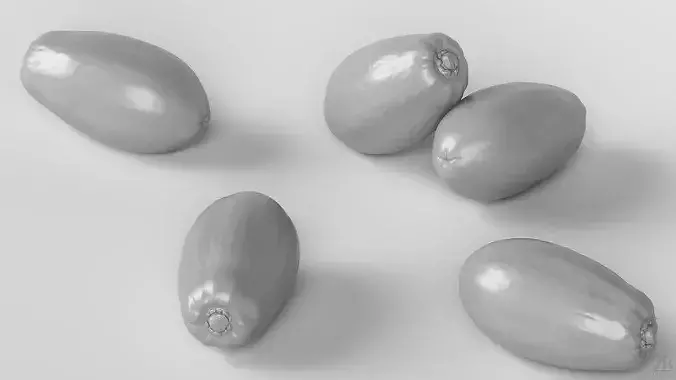 Papaya 3D model 4