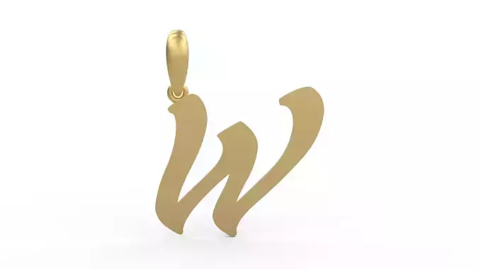 Initial Letters Pendant Sounding W