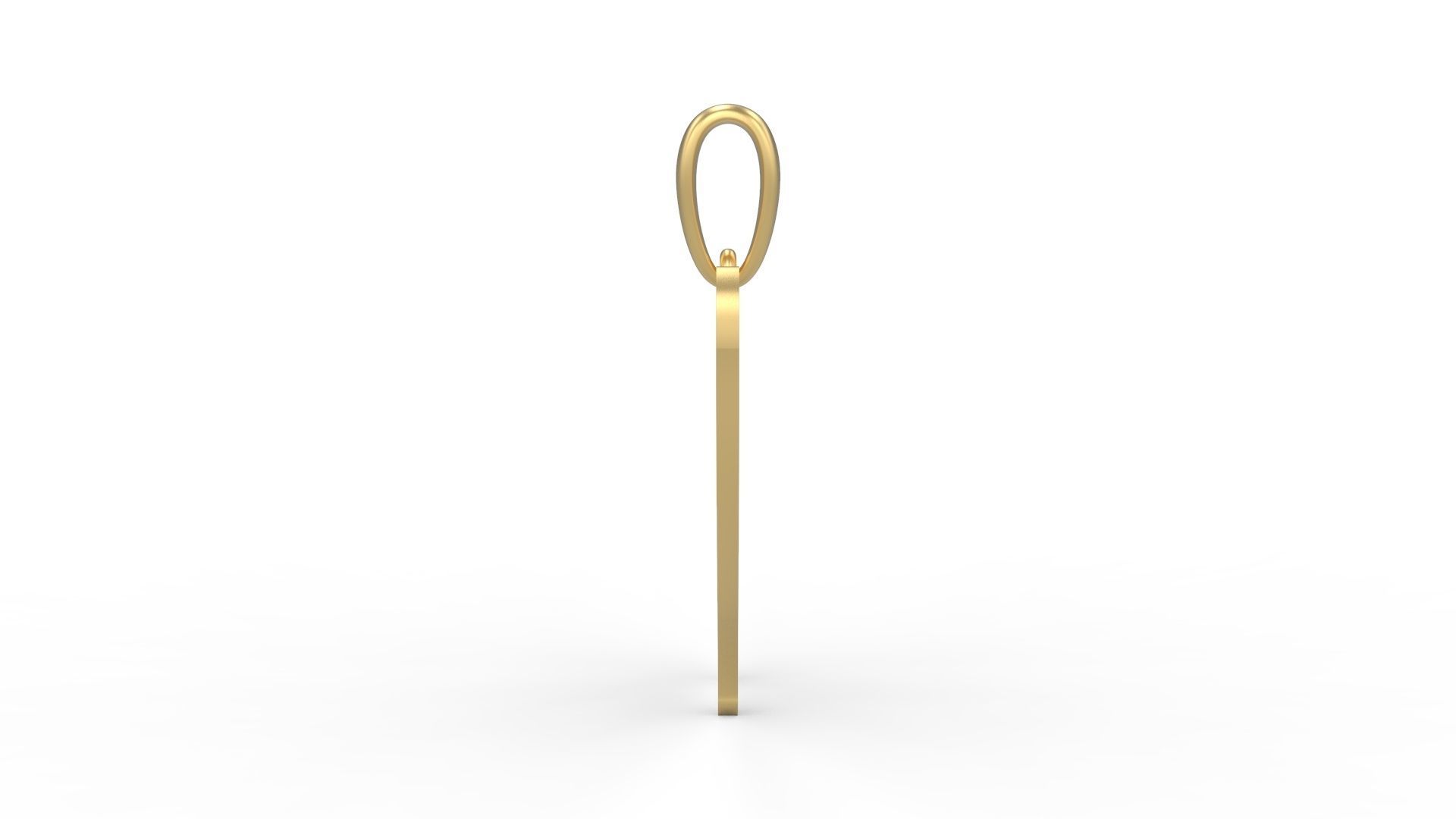 Initial Letters Pendant Sounding W 3D print model_3