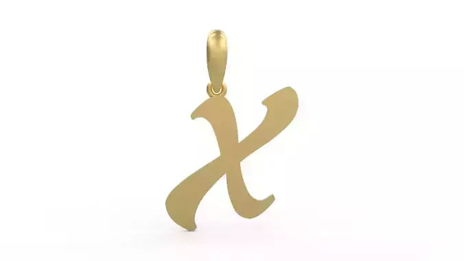 Initial Letters Pendant Sounding X