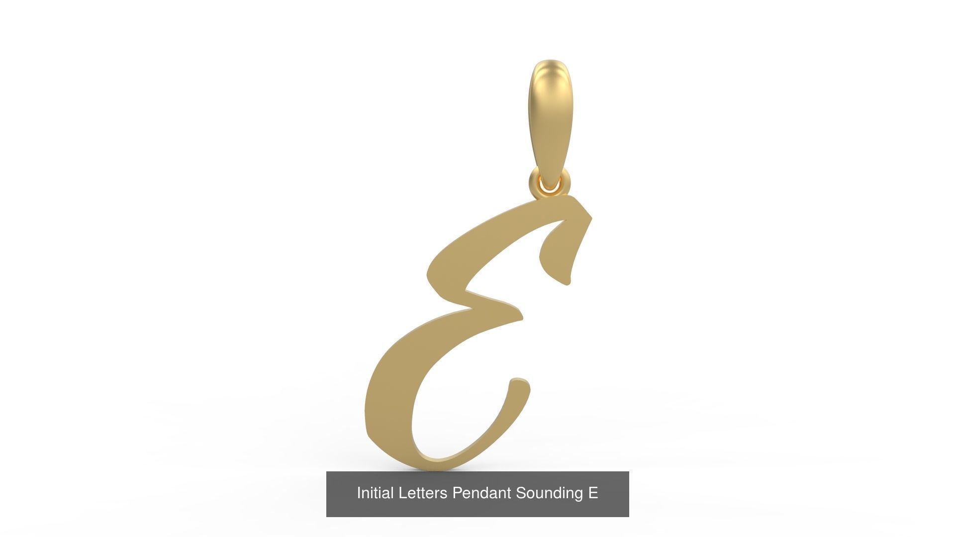 Initial Letters Pendant Alphabets Sounding 3D Model Collection_7