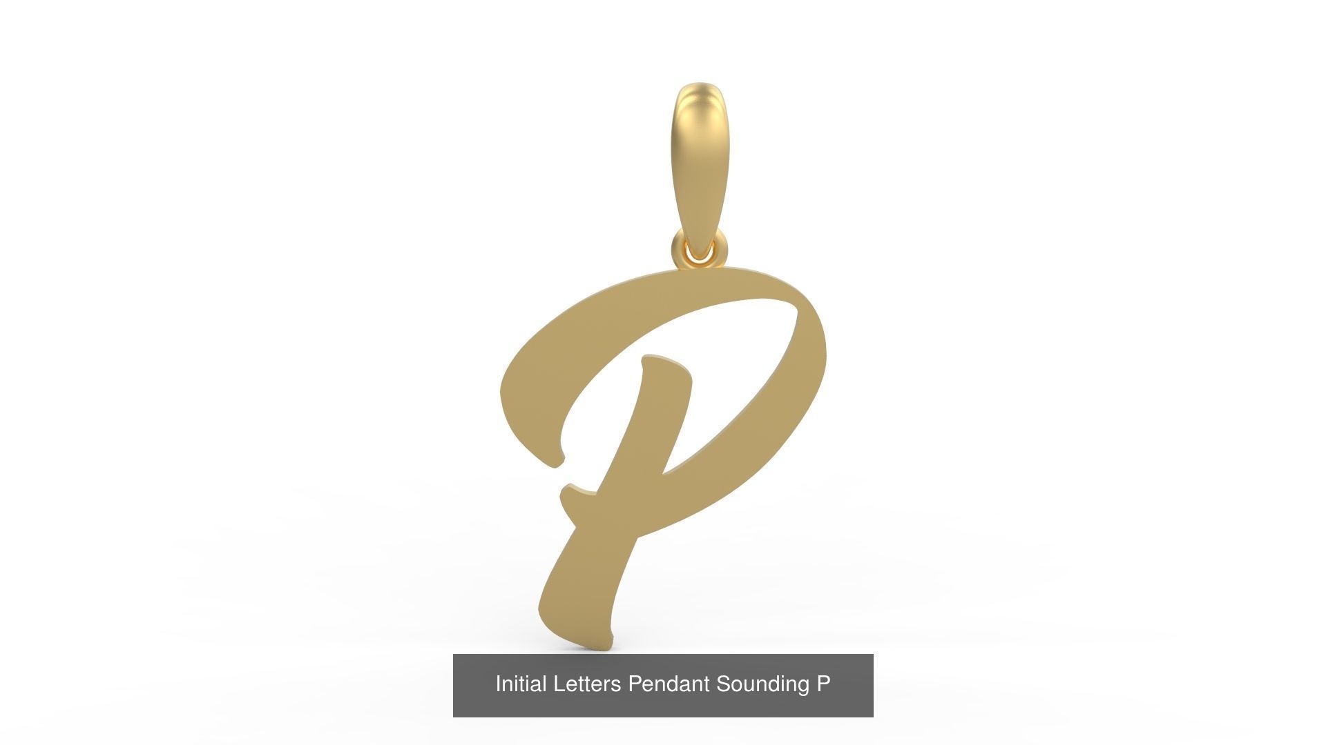 Initial Letters Pendant Alphabets Sounding 3D Model Collection_18
