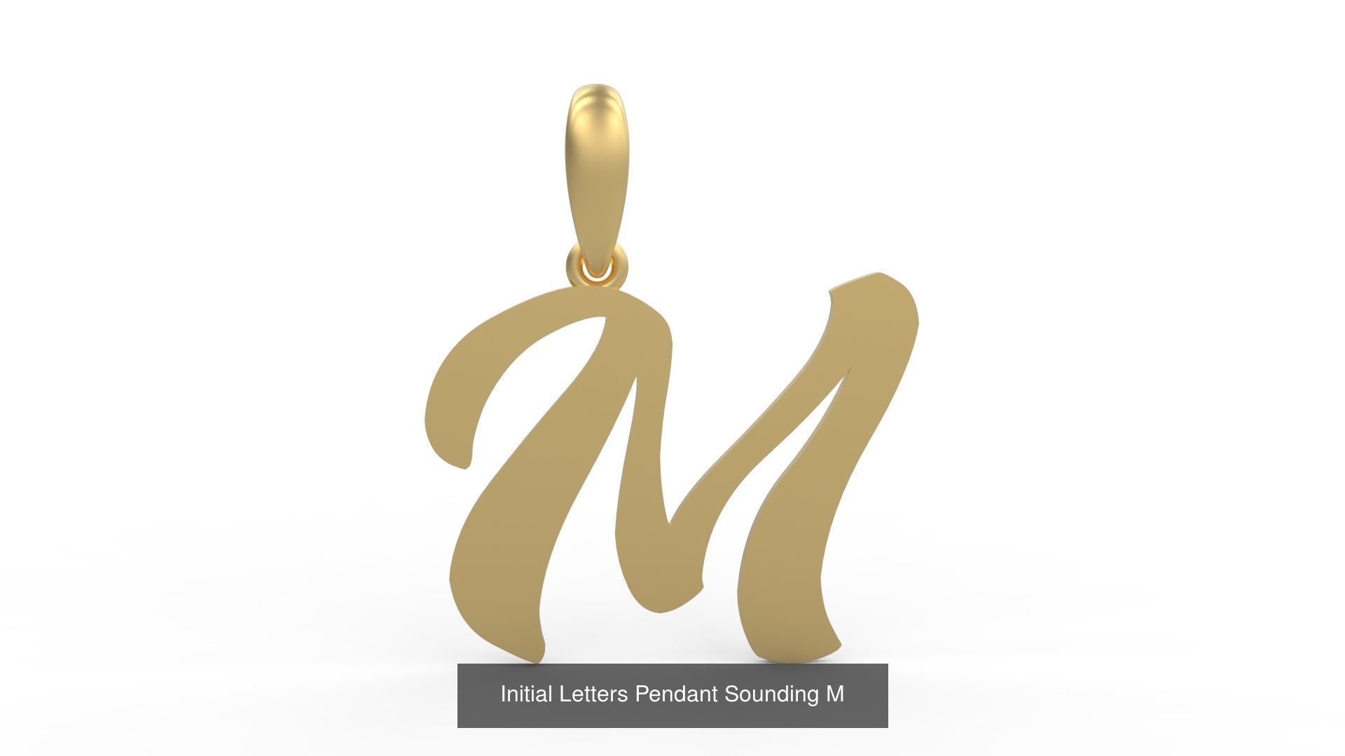 Initial Letters Pendant Alphabets Sounding 3D Model Collection_15