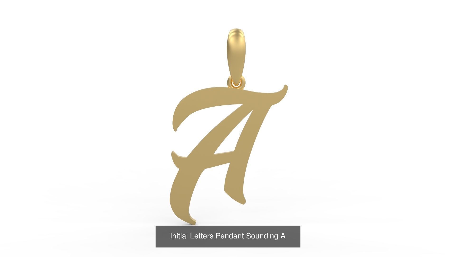 Initial Letters Pendant Alphabets Sounding 3D Model Collection_3