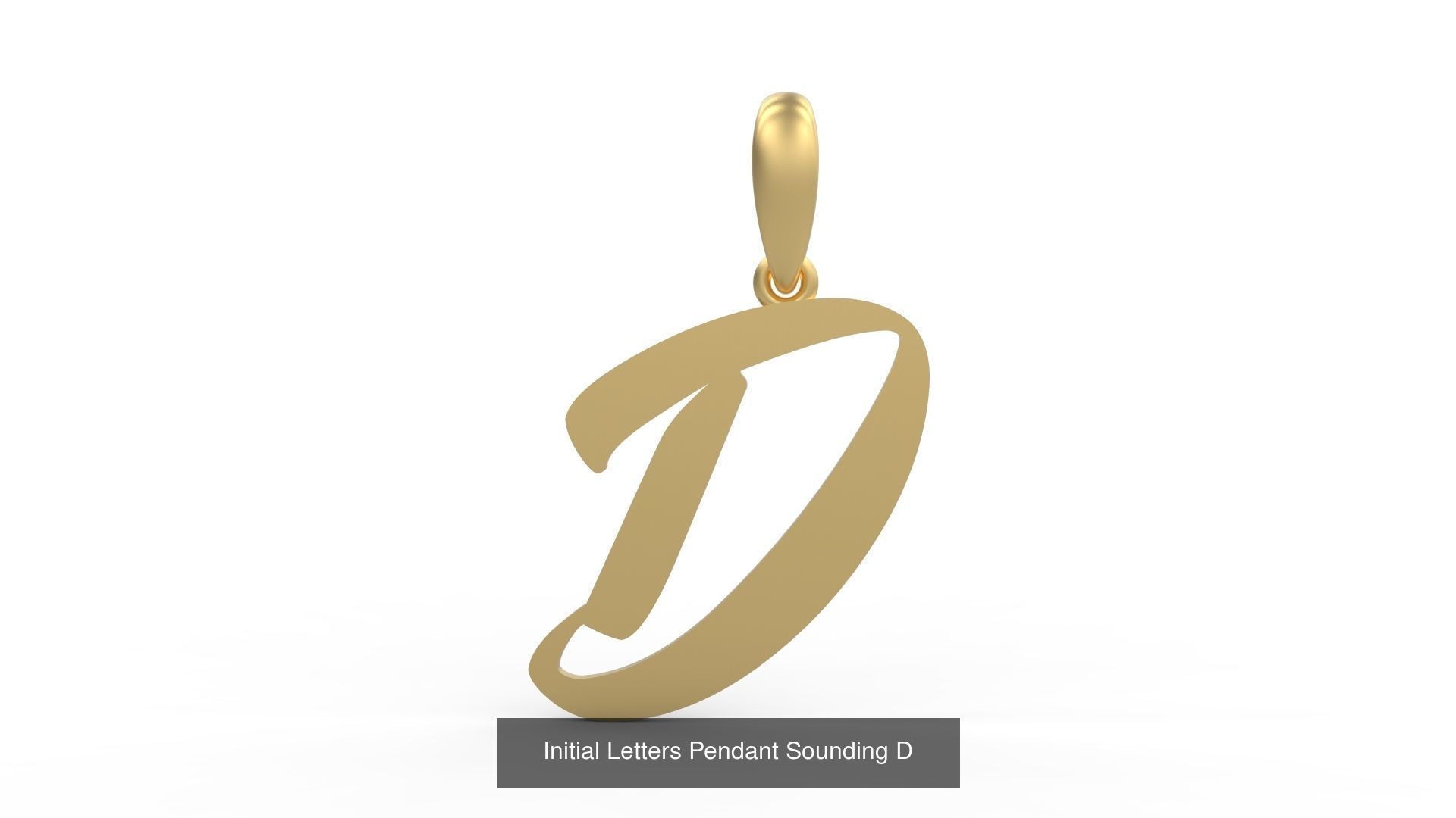 Initial Letters Pendant Alphabets Sounding 3D Model Collection_6