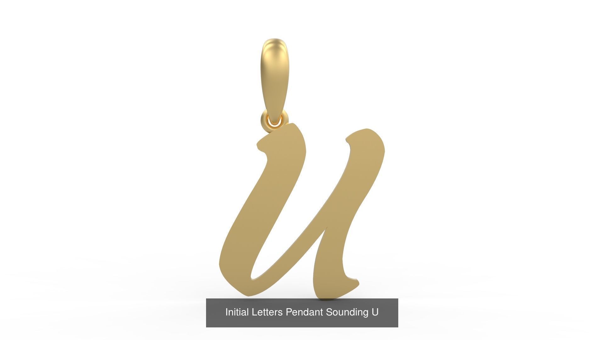 Initial Letters Pendant Alphabets Sounding 3D Model Collection_23