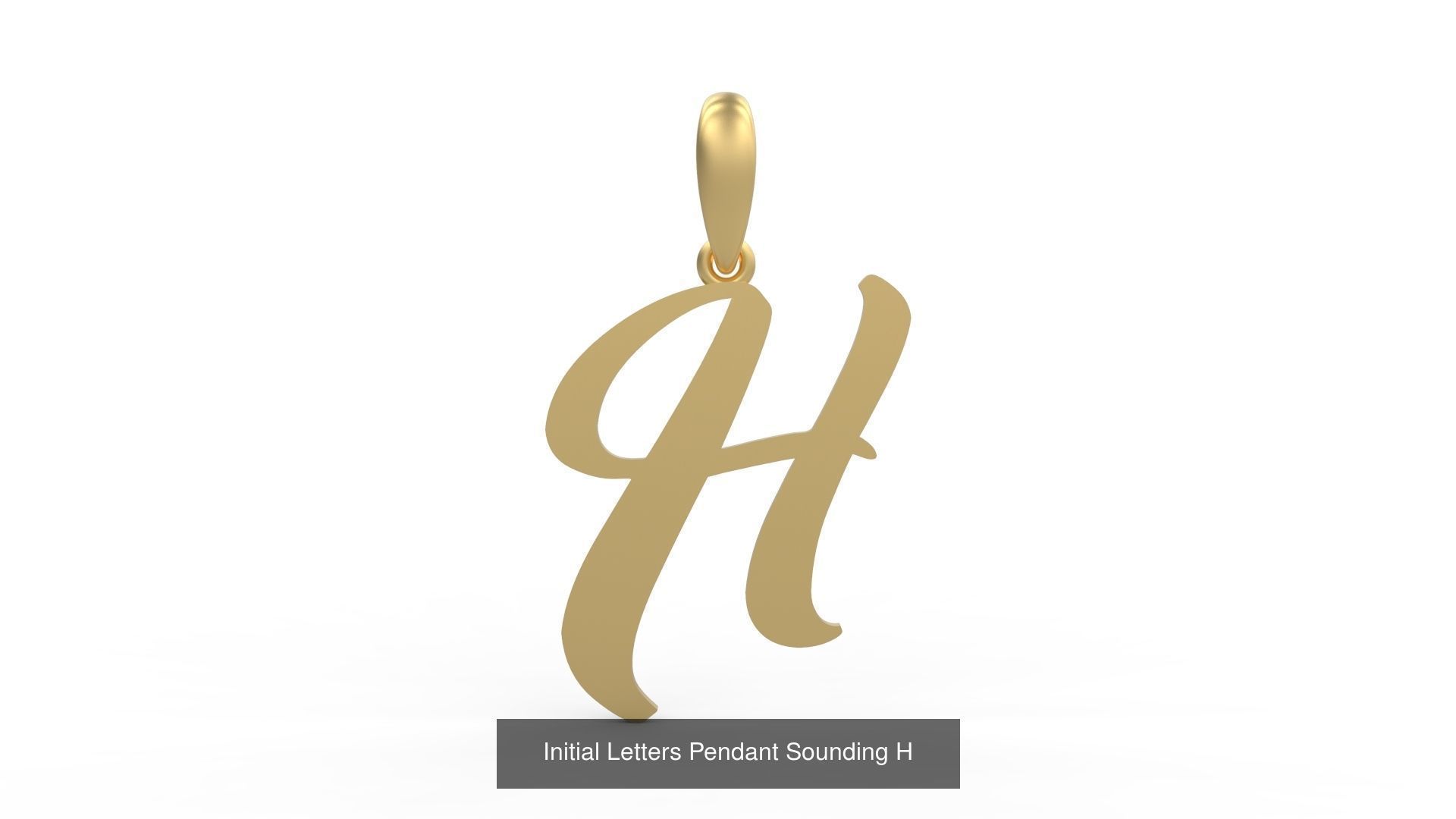 Initial Letters Pendant Alphabets Sounding 3D Model Collection_10