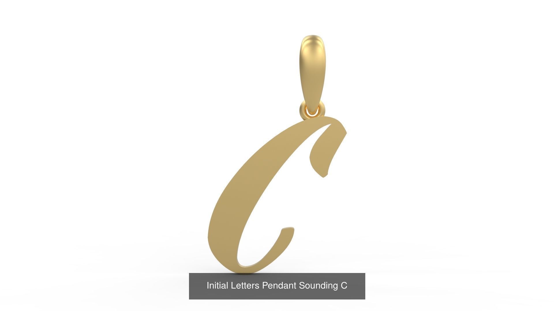 Initial Letters Pendant Alphabets Sounding 3D Model Collection_5