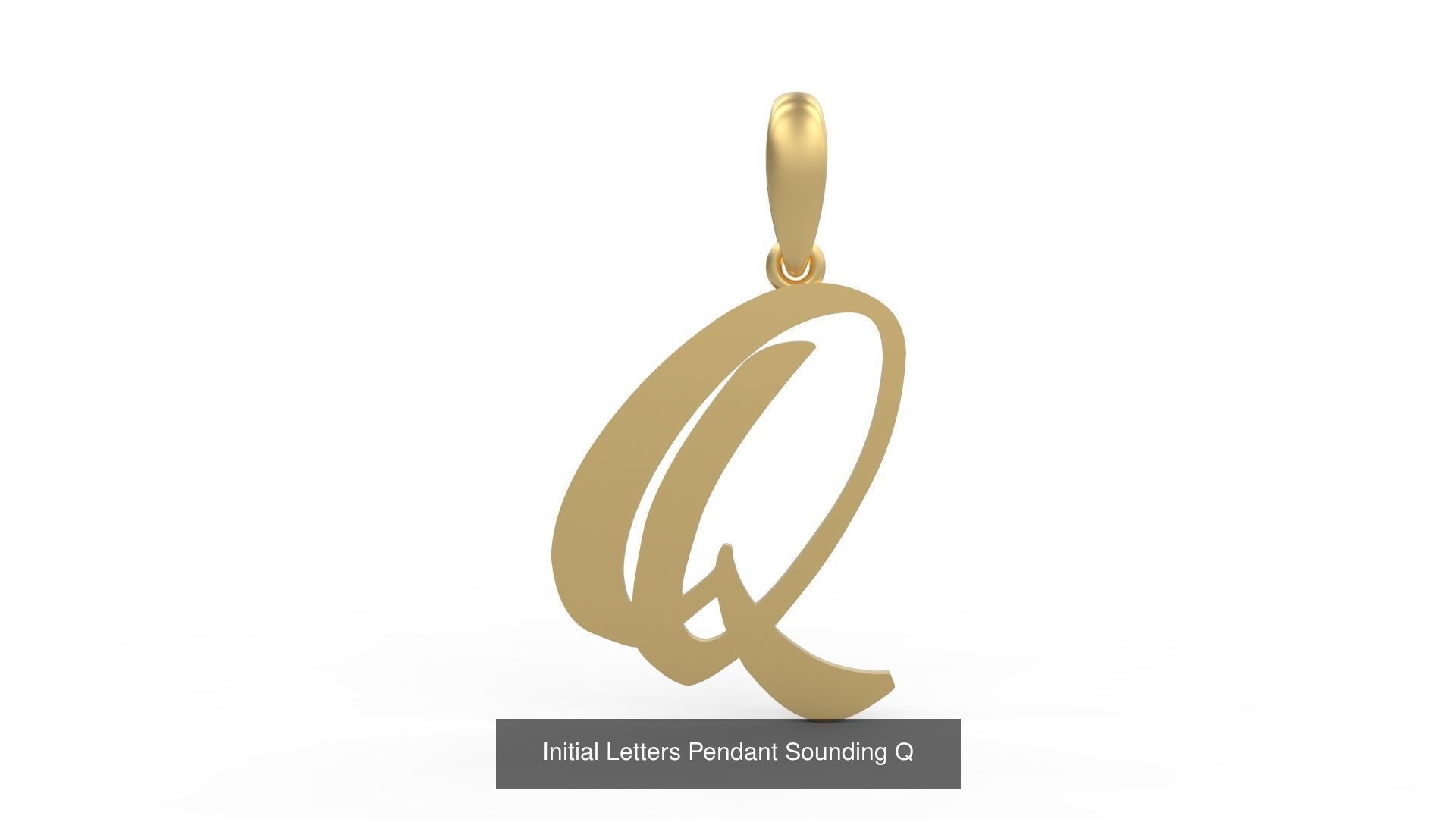 Initial Letters Pendant Alphabets Sounding 3D Model Collection_19