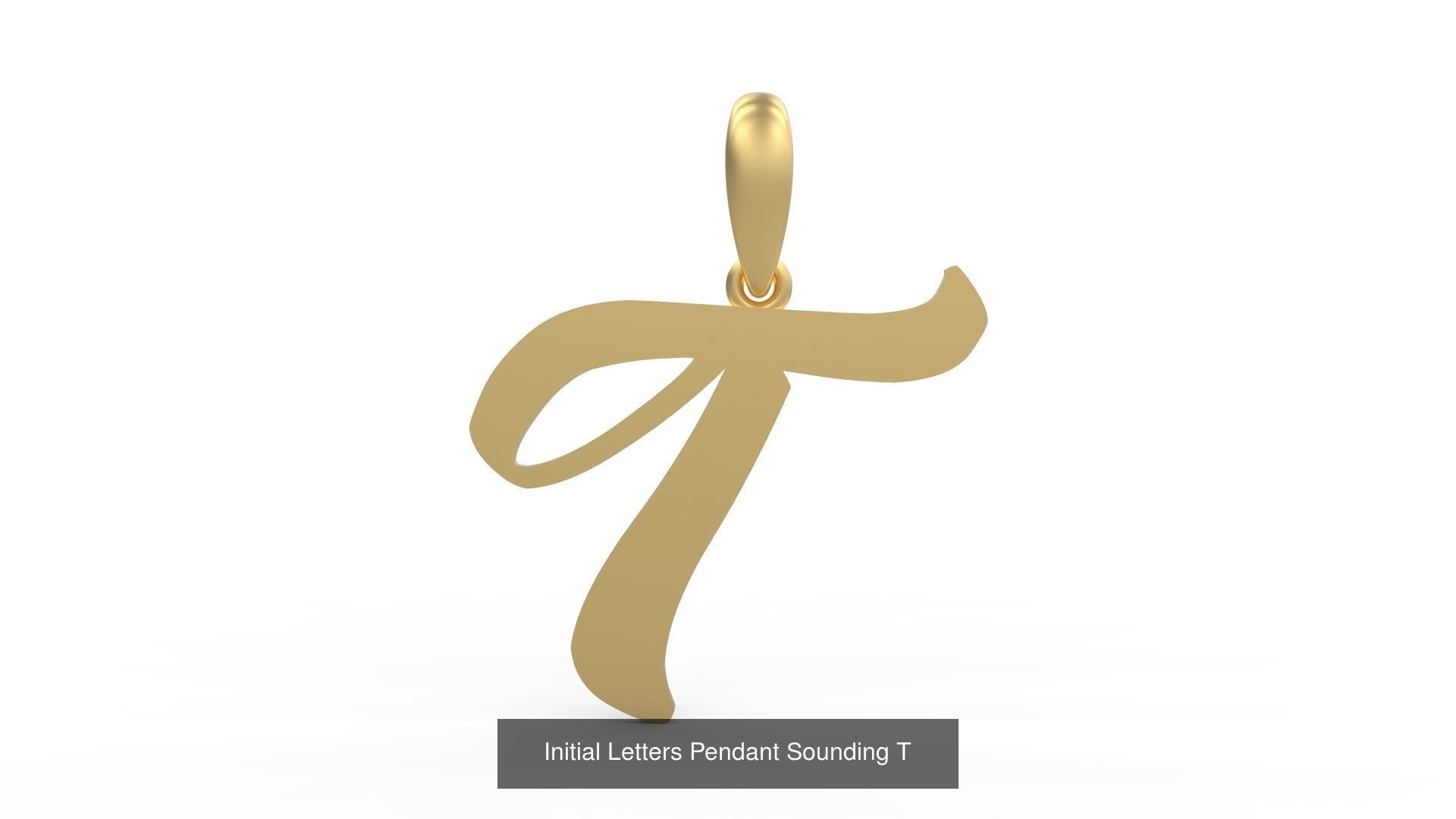 Initial Letters Pendant Alphabets Sounding 3D Model Collection_22