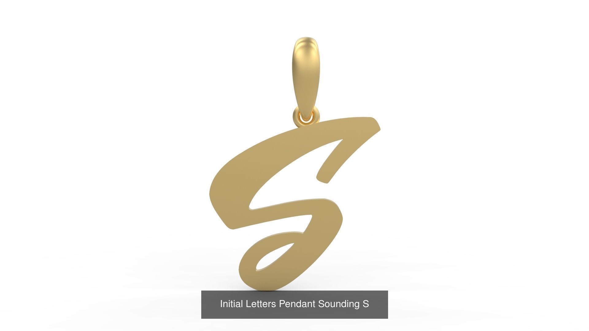 Initial Letters Pendant Alphabets Sounding 3D Model Collection_21