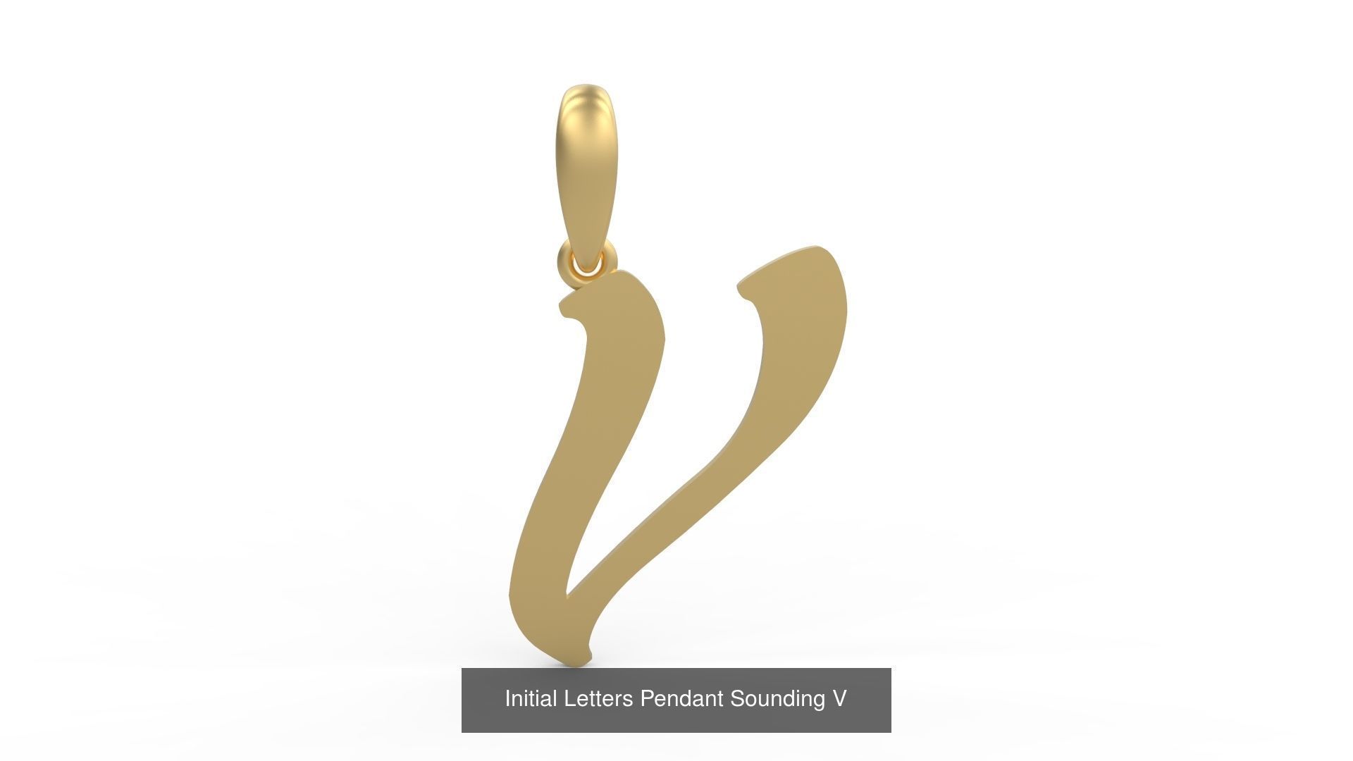 Initial Letters Pendant Alphabets Sounding 3D Model Collection_24