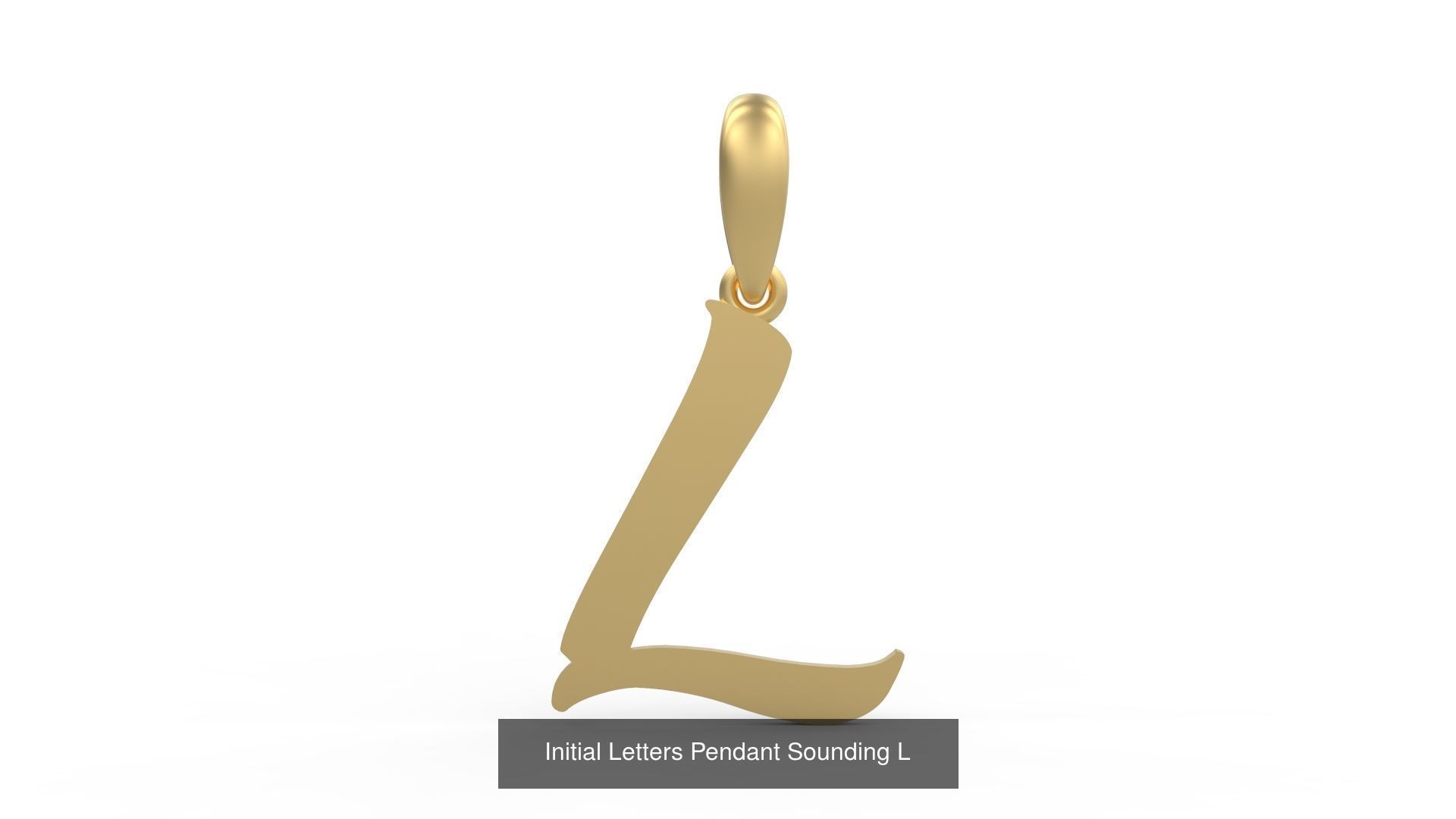 Initial Letters Pendant Alphabets Sounding 3D Model Collection_14