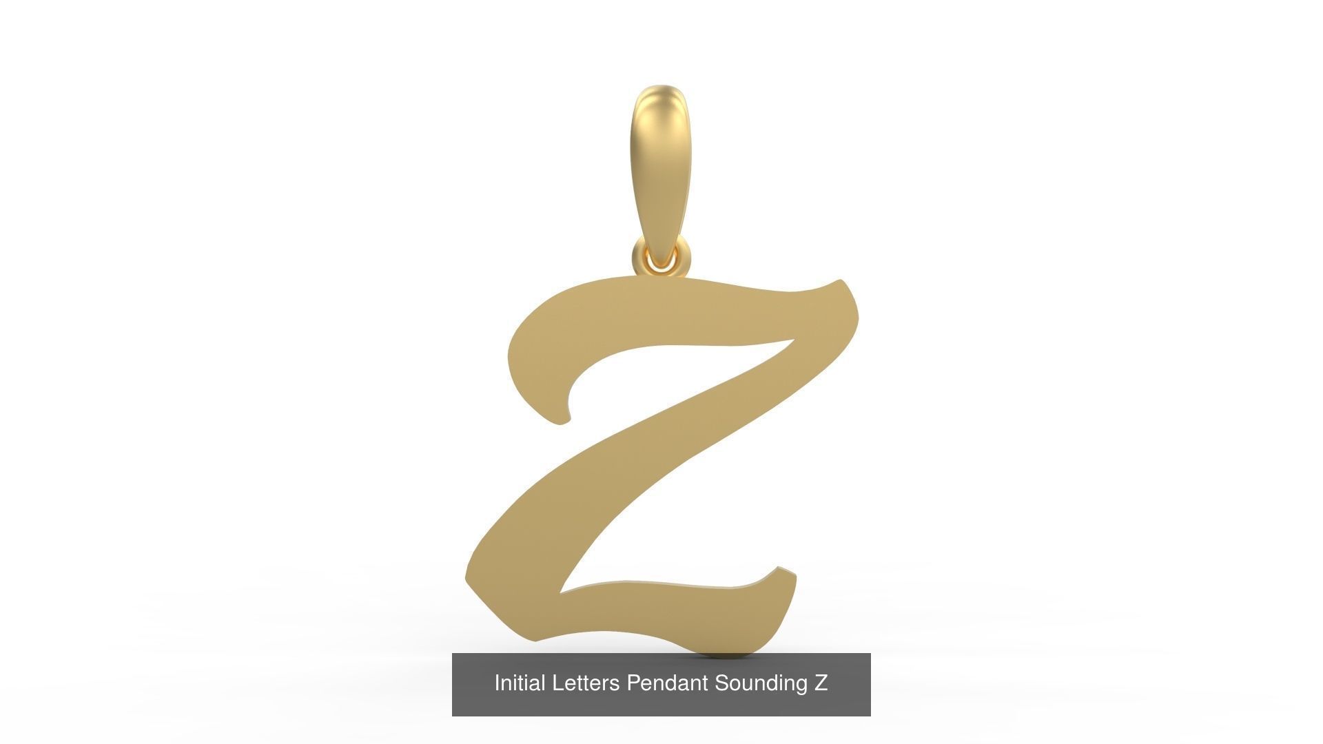 Initial Letters Pendant Alphabets Sounding 3D Model Collection_28