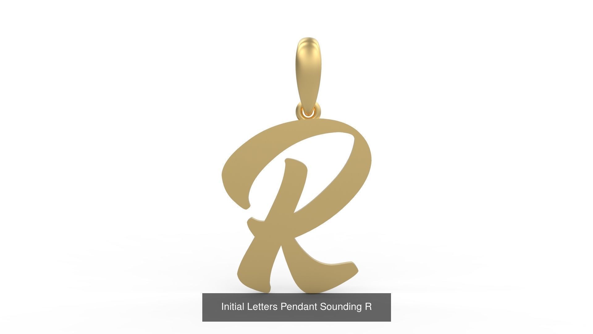 Initial Letters Pendant Alphabets Sounding 3D Model Collection_20