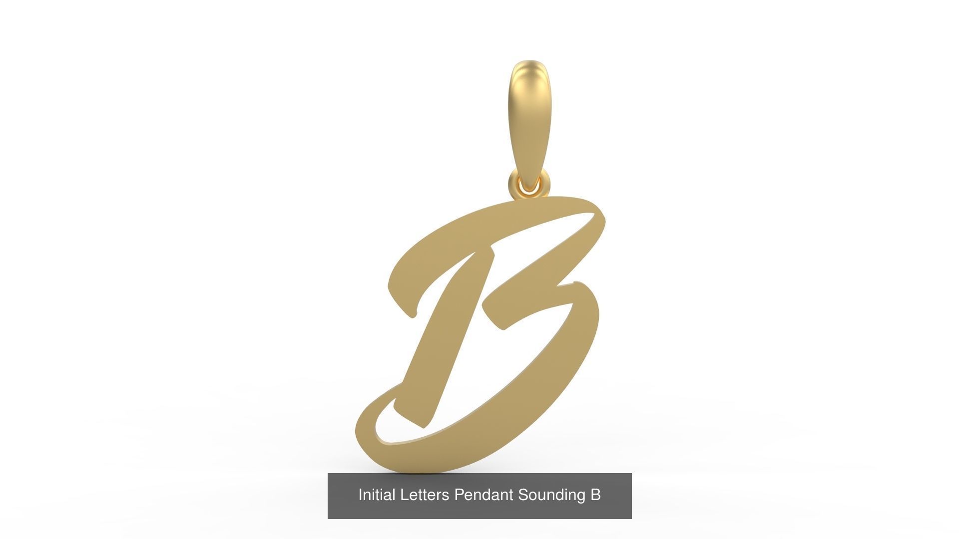 Initial Letters Pendant Alphabets Sounding 3D Model Collection_4