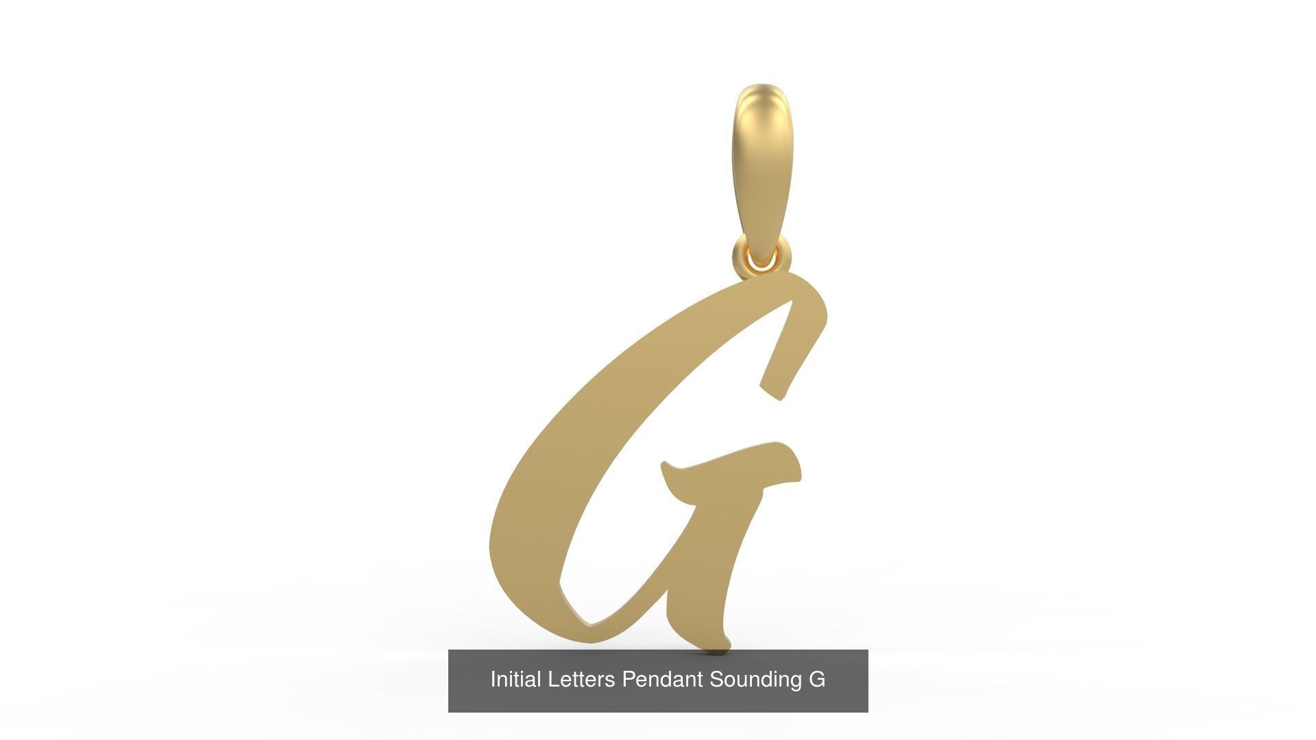 Initial Letters Pendant Alphabets Sounding 3D Model Collection_9