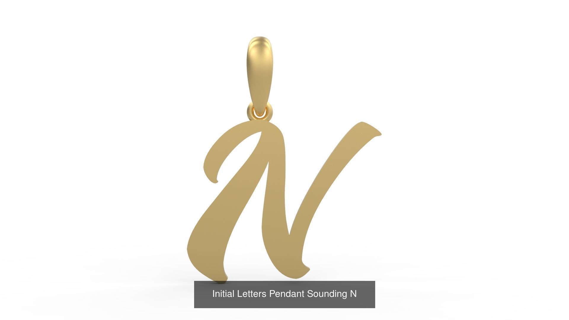 Initial Letters Pendant Alphabets Sounding 3D Model Collection_16