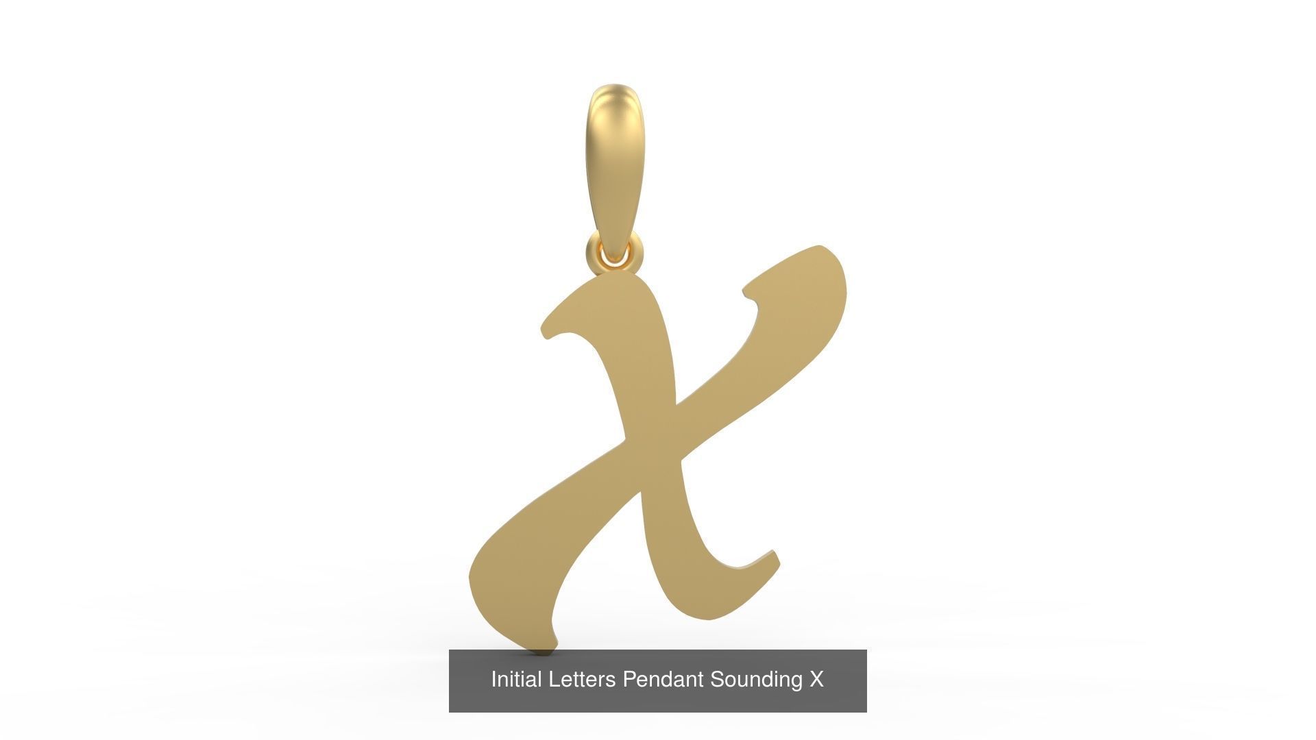 Initial Letters Pendant Alphabets Sounding 3D Model Collection_26