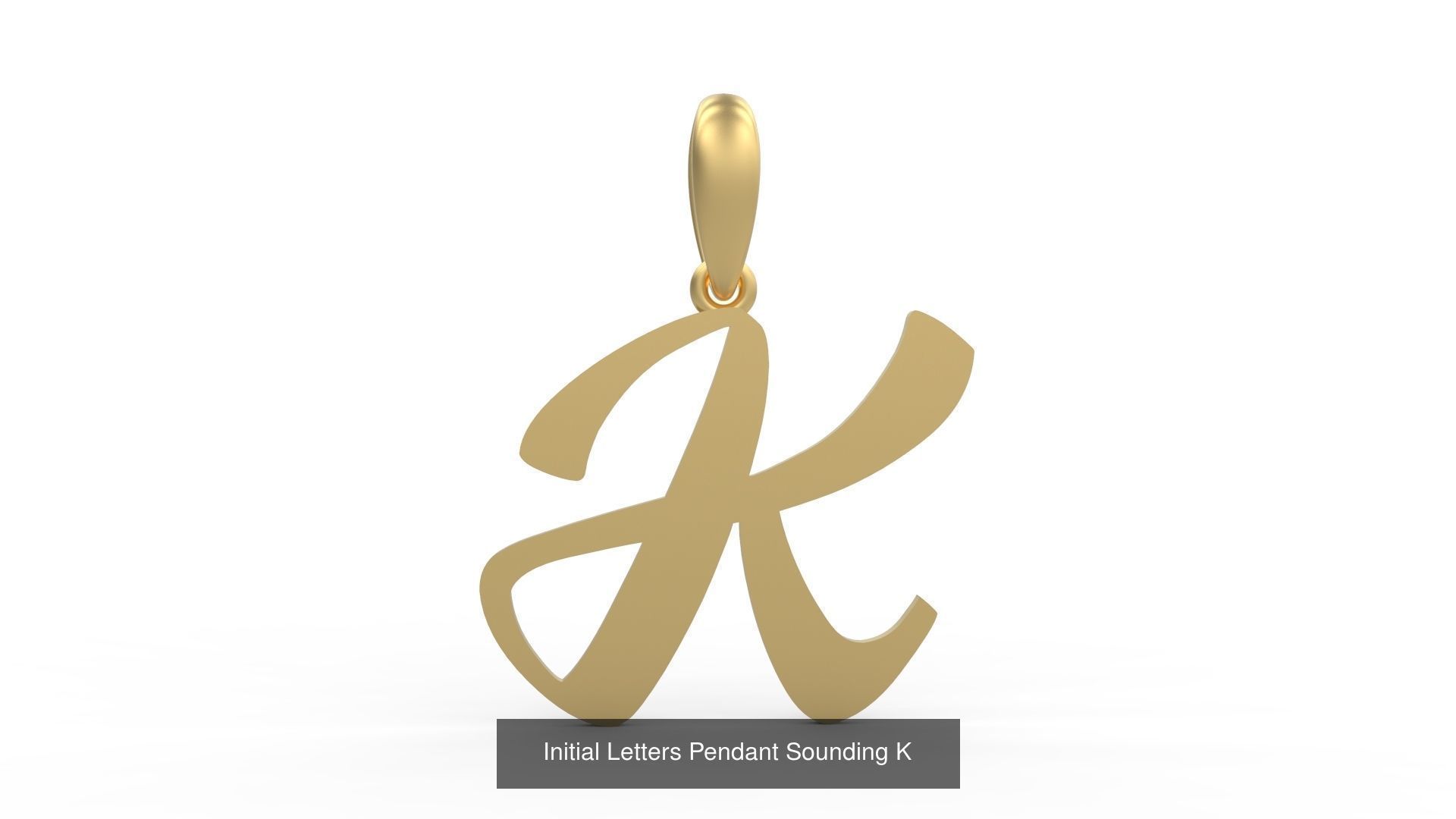 Initial Letters Pendant Alphabets Sounding 3D Model Collection_13