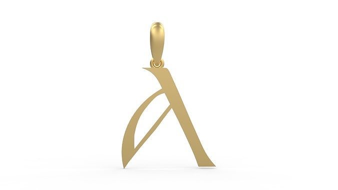 Initial Letters Pendant Stonehenge A 3D print model