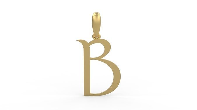 Initial Letters Pendant Stonehenge B 3D print model