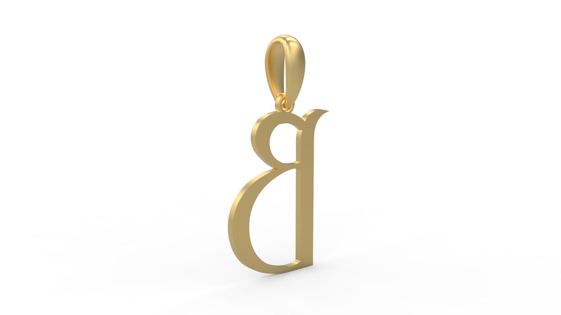 Initial Letters Pendant Stonehenge B 3D print model_3