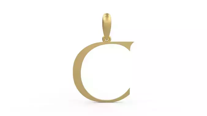Initial Letters Pendant Stonehenge C 3D print model
