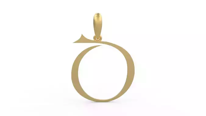 Initial Letters Pendant Stonehenge D 3D print model