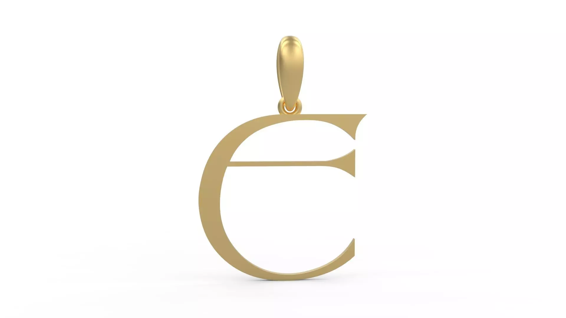 Initial Letters Pendant Stonehenge E 3D print model_0