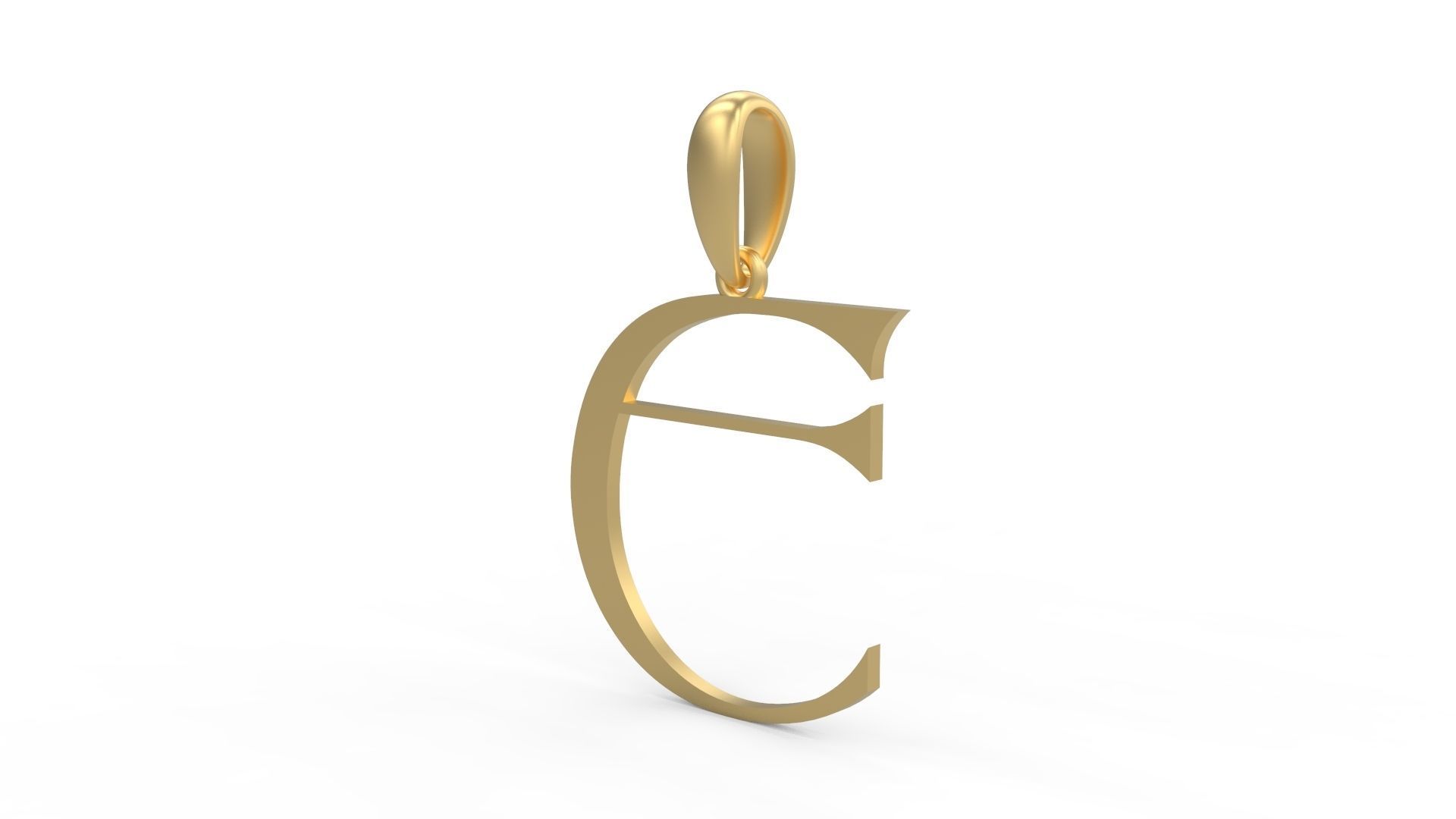 Initial Letters Pendant Stonehenge E 3D print model_1