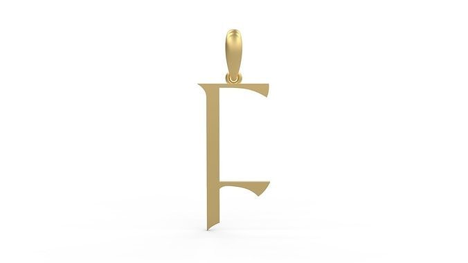 Initial Letters Pendant Stonehenge F 3D print model