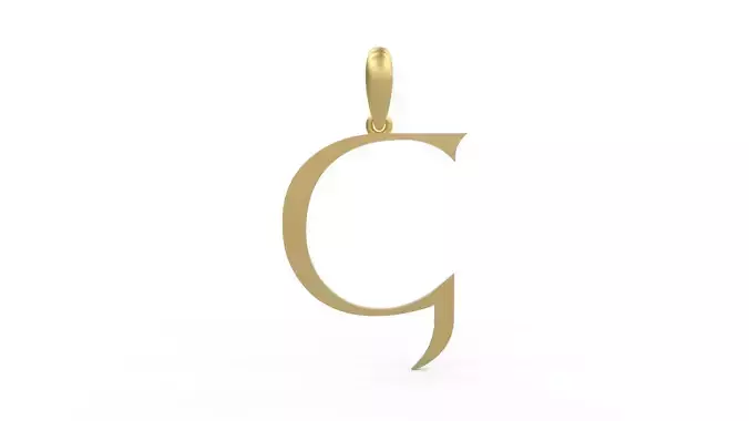 Initial Letters Pendant Stonehenge G 3D print model
