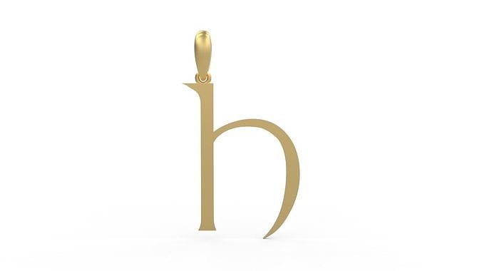 Initial Letters Pendant Stonehenge H 3D print model