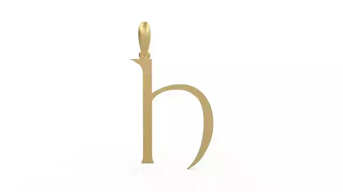 Initial Letters Pendant Stonehenge H 3D print model