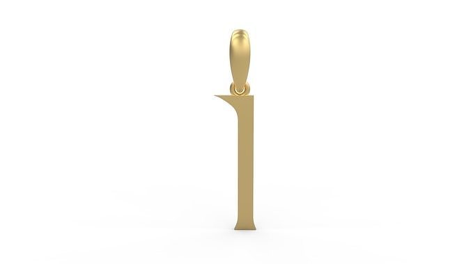 Initial Letters Pendant Stonehenge I 3D print model