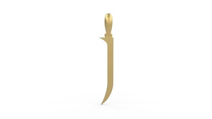 Initial Letters Pendant Stonehenge J 3D print model