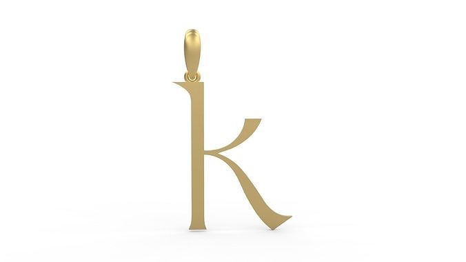 Initial Letters Pendant Stonehenge K 3D print model