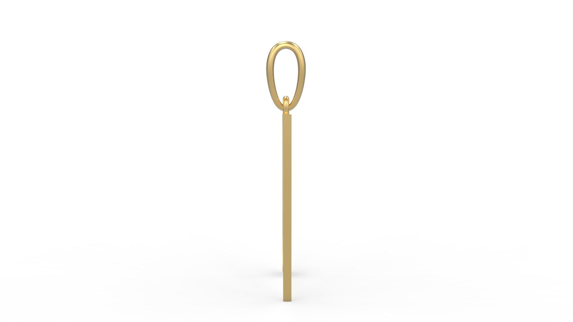 Initial Letters Pendant Stonehenge N 3D print model_2