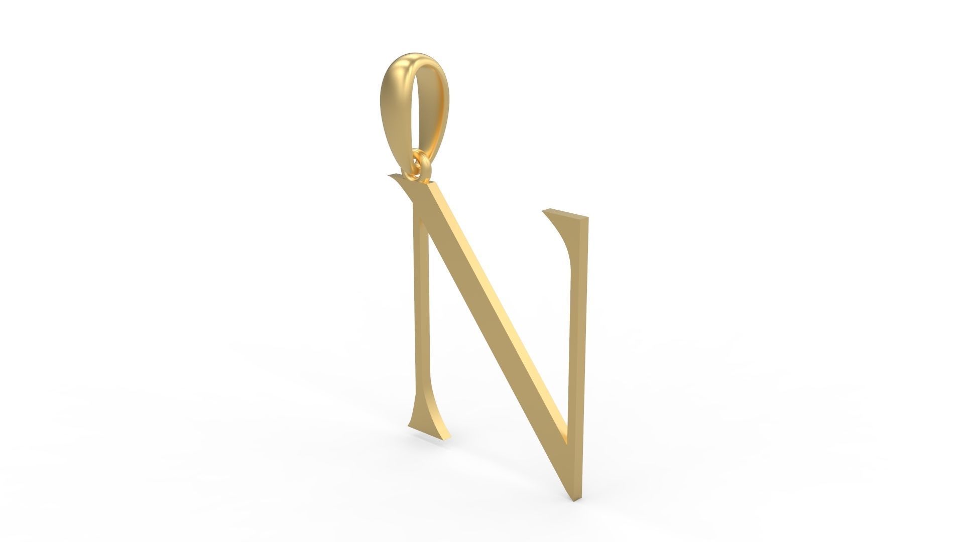 Initial Letters Pendant Stonehenge N 3D print model_1