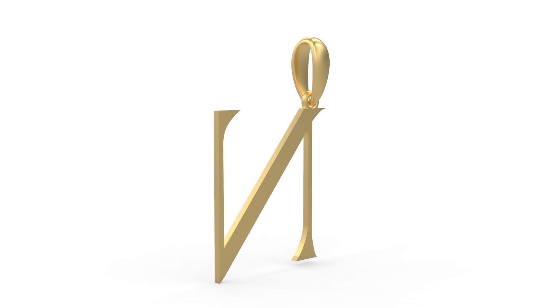 Initial Letters Pendant Stonehenge N 3D print model_3