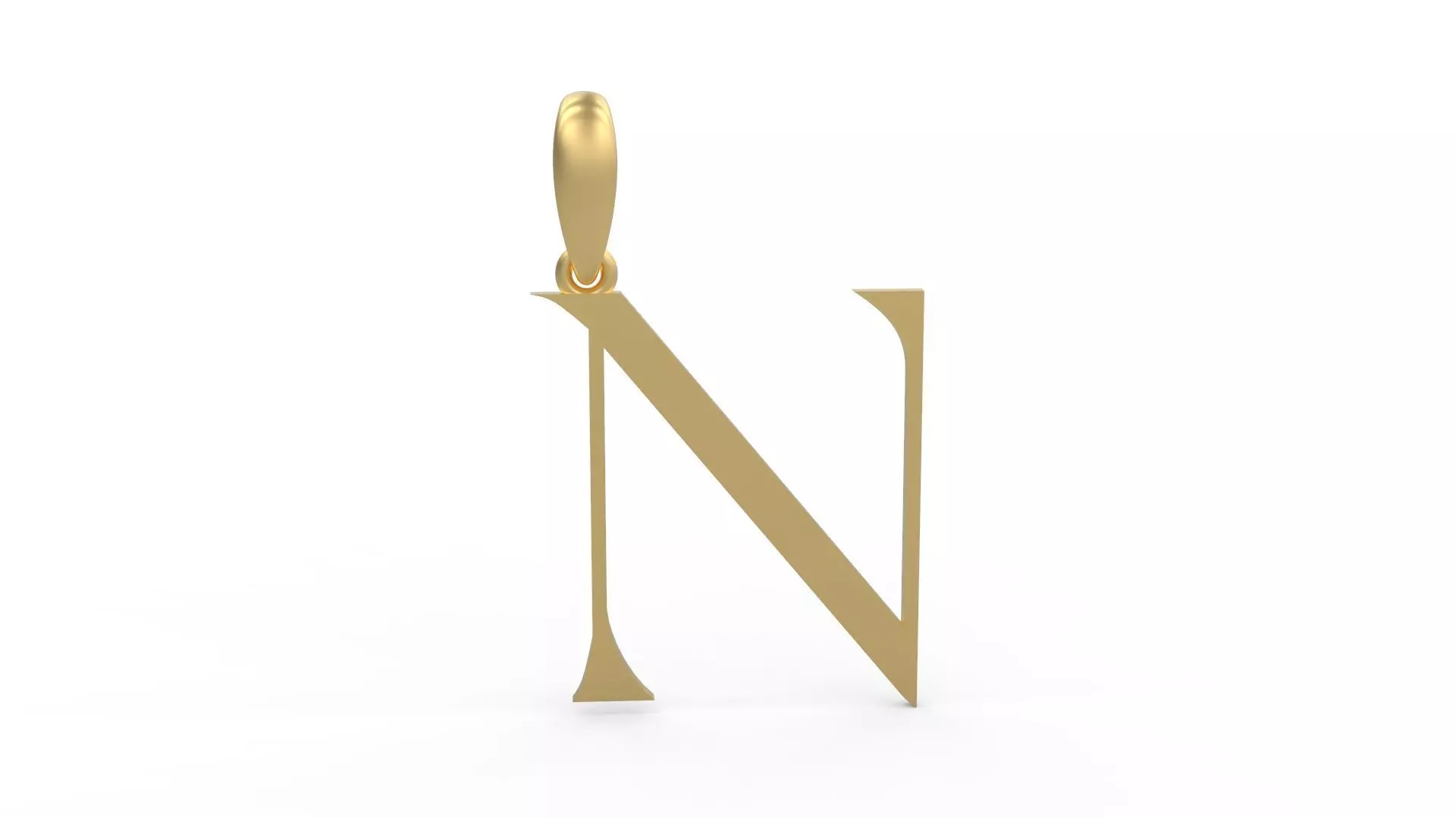 Initial Letters Pendant Stonehenge N 3D print model_0