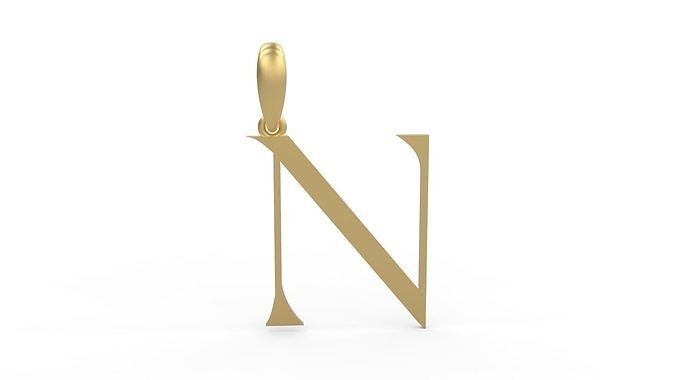 Initial Letters Pendant Stonehenge N 3D print model