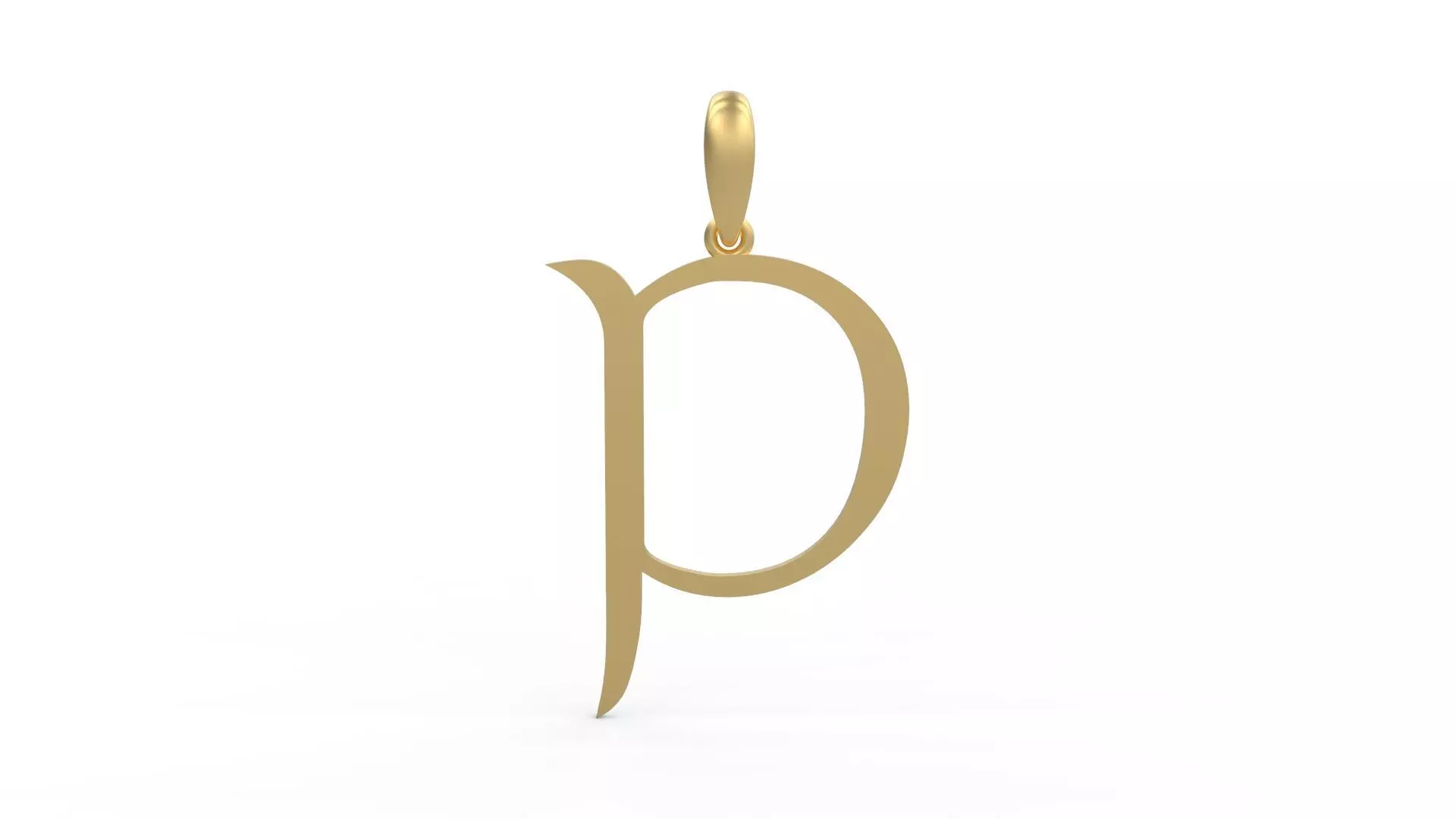 Initial Letters Pendant Stonehenge P 3D print model_0