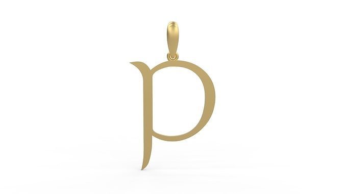 Initial Letters Pendant Stonehenge P 3D print model