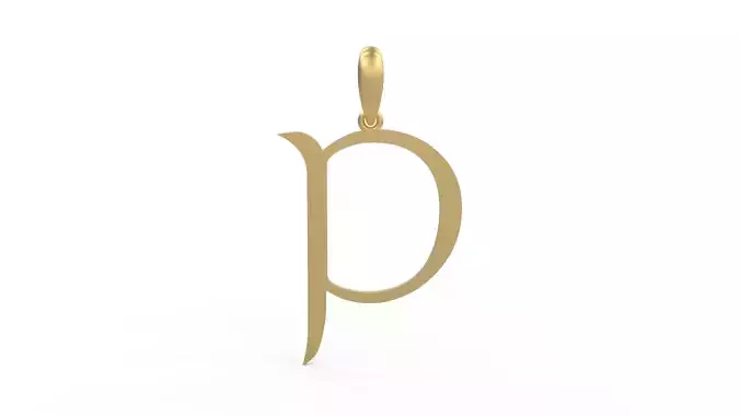 Initial Letters Pendant Stonehenge P 3D print model