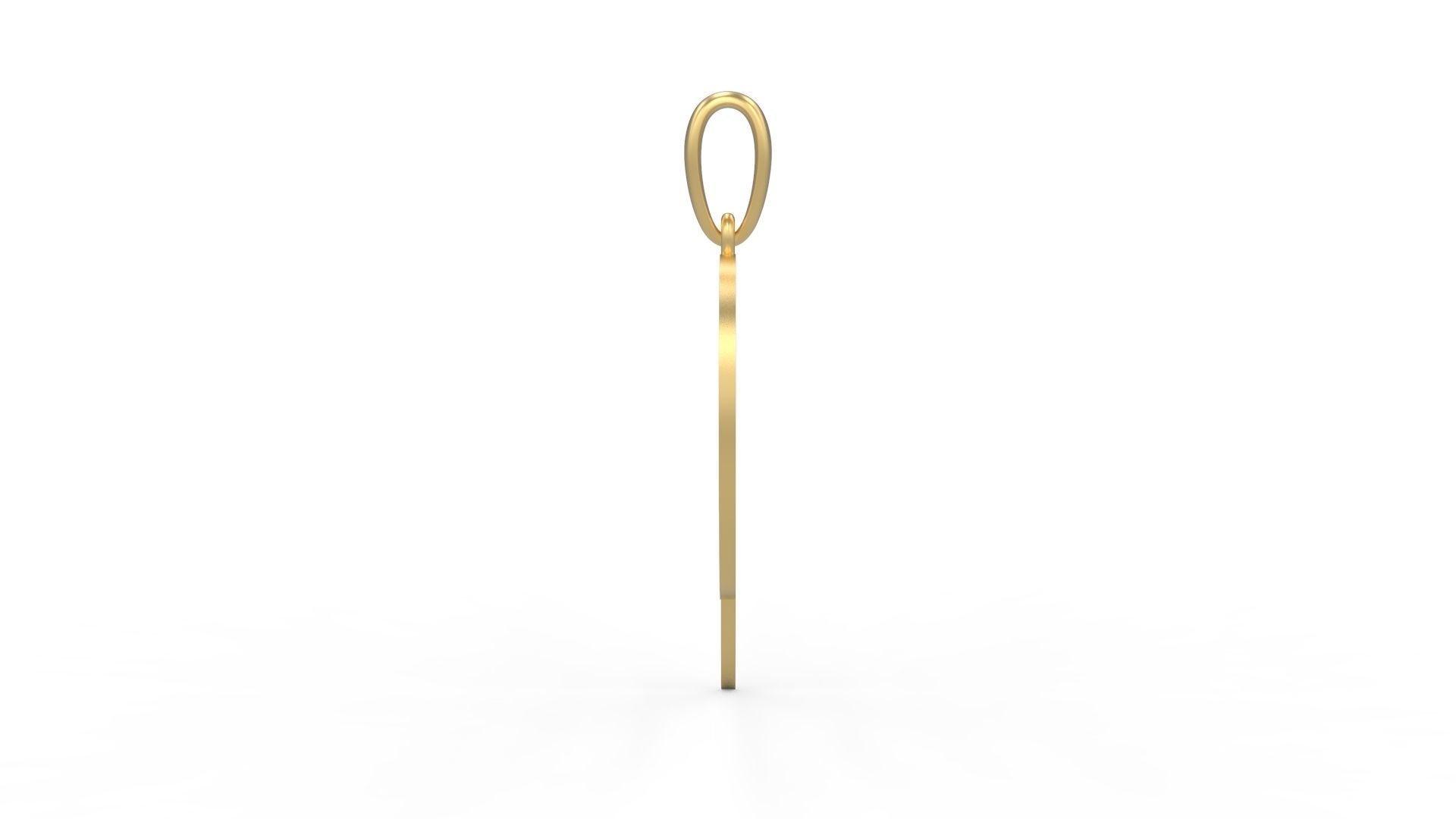 Initial Letters Pendant Stonehenge P 3D print model_2