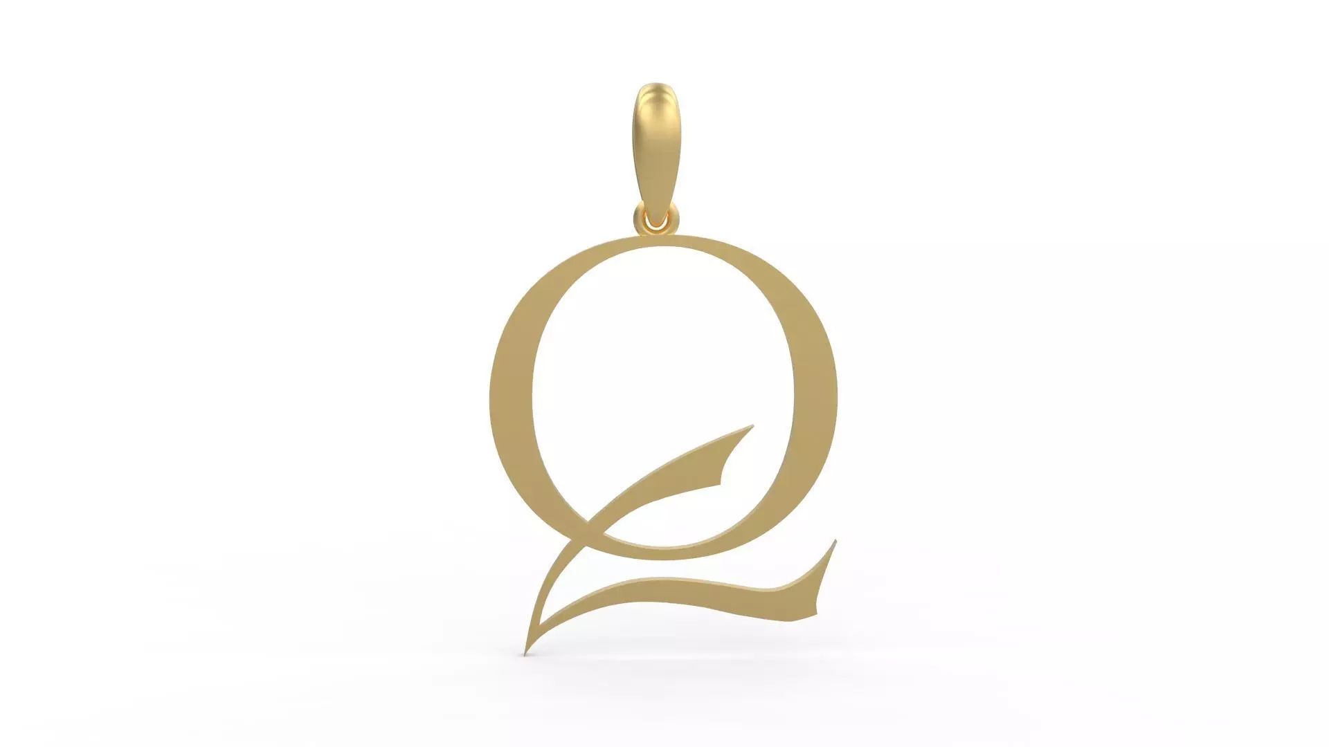 Initial Letters Pendant Stonehenge Q 3D print model_0