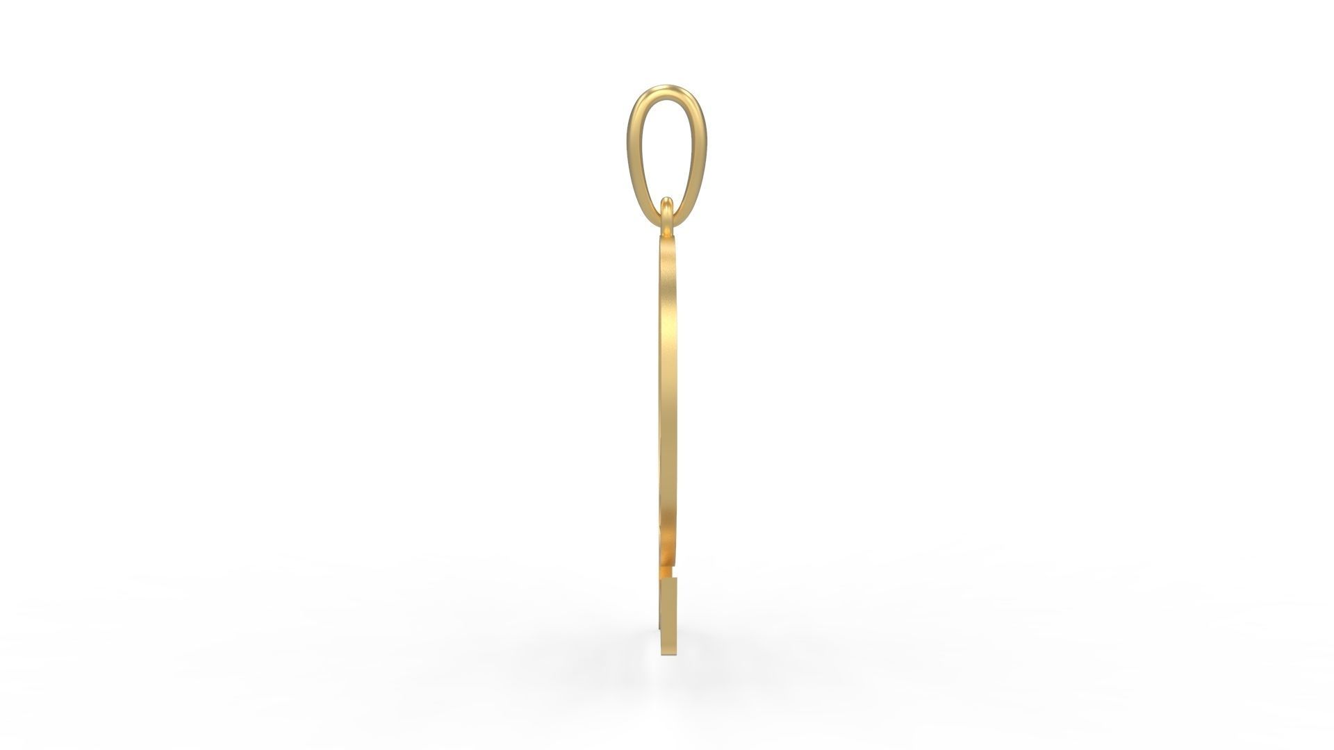 Initial Letters Pendant Stonehenge Q 3D print model_2